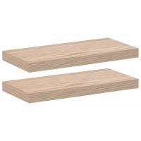 vidaXL Svävande hyllor 2 st 50x23,5x4 cm konstruerat trä - Bild 2