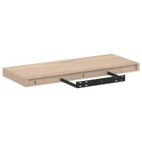 vidaXL Svävande hylla 60x23,5x4 cm konstruerat trä - Bild 5