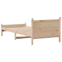 vidaXL Sängram utan madrass 100x200 cm massiv furu - Bild 6