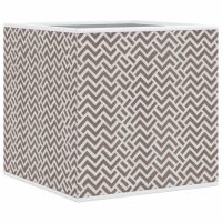 vidaXL Vikbar förvaringslådor 4 st brun 32x32x32 cm non-woven tyg - Bild 11