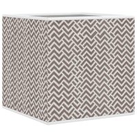 vidaXL Vikbar förvaringslådor 10 st brun 32x32x32 cm non-woven tyg - Bild 11