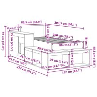 vidaXL Sängram utan madrass vaxbrun 80x200 cm massiv furu - Bild 12