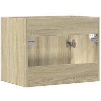 vidaXL Tvättställsskåp sonoma-ek 60x38,5x46 cm konstruerat trä - Bild 6