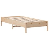 vidaXL Sängram utan madrass 100x200 cm massiv furu - Bild 5