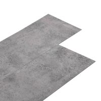 vidaXL Golvbrädor PVC 4,46 m² 3 mm självhäftande cement brun - Bild 2