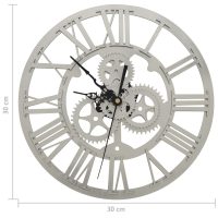 vidaXL Väggklocka silver 30 cm akryl - Bild 5