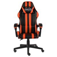 vidaXL Gamingstol svart och orange konstläder - Bild 2