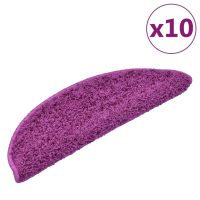 vidaXL Trappstegsmattor 10 st 56x17x3 cm violett - Bild 2