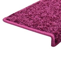 vidaXL Trappstegsmattor 10 st 65x21x4 cm violett - Bild 5