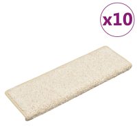 vidaXL Trappstegsmattor 10 st 65x21x4 cm vit - Bild 2