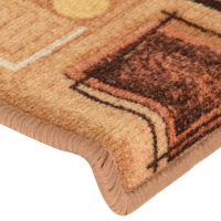 vidaXL Trappstegsmattor självhäftande 5 st 65x21x4 cm beige - Bild 7