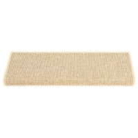 vidaXL Trappstegsmattor självhäftande sisal 15 st 65x21x4 cm ljusbeige - Bild 3