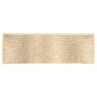 vidaXL Trappstegsmattor självhäftande sisal 15 st 65x21x4 cm ljusbeige - Bild 4