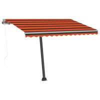 vidaXL Fristående markis automatiskt infällbar 350x250 cm orange/brun - Bild 4