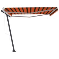 vidaXL Fristående markis automatisk 400x350 cm orange/brun - Bild 4