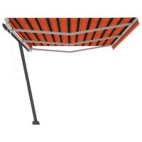 vidaXL Fristående automatisk markis 600x350 cm orange/brun - Bild 3