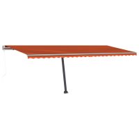 vidaXL Fristående automatisk markis 600x350 cm orange/brun - Bild 4