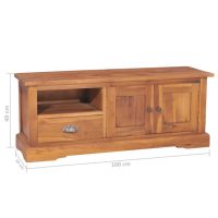 vidaXL TV-bänk 100x30x40 cm massiv teak - Bild 6