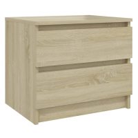 vidaXL Sängbord 2 st sonoma-ek 50x39x43,5 cm konstruerat trä - Bild 5