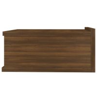 vidaXL Svävande sängbord 2 st brun ek 40x30x15cm konstruerat trä - Bild 10