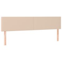 vidaXL Huvudgavlar 2 st cappuccino 100x5x78/88 cm konstläder - Bild 2