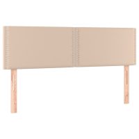 vidaXL Huvudgavlar 2 st cappuccino 72x5x78/88 cm konstläder - Bild 2