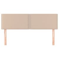 vidaXL Huvudgavlar 2 st cappuccino 72x5x78/88 cm konstläder - Bild 3