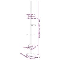 vidaXL Golv-till-tak klösträd gräddvit 263,5-289,5 cm - Bild 8