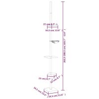 vidaXL Golv-till-tak klösträd ljusgrå 263,5-289,5 cm - Bild 8