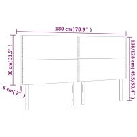 vidaXL Huvudgavlar 4 st mörkgrön 90x5x78/88 cm sammet - Bild 8