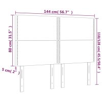 vidaXL Huvudgavlar 4 st cappuccino 72x5x78/88 cm konstläder - Bild 8