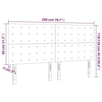 vidaXL Huvudgavlar 4 st cappuccino 100x5x78/88 cm konstläder - Bild 8