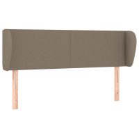 vidaXL Sänggavel med kanter taupe 147x23x78/88 cm tyg - Bild 2