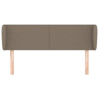 vidaXL Sänggavel med kanter taupe 147x23x78/88 cm tyg - Bild 3