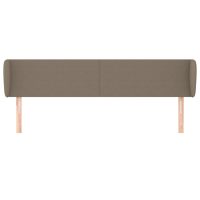 vidaXL Sänggavel med kanter taupe 183x23x78/88 cm tyg - Bild 3