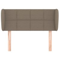 vidaXL Sänggavel med kanter taupe 83x23x78/88 cm tyg - Bild 3