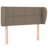 vidaXL Sänggavel med kanter taupe 103x23x78/88 cm tyg - Bild 2