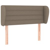 vidaXL Sänggavel med kanter taupe 103x23x78/88 cm tyg - Bild 2