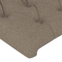 vidaXL Sänggavel med kanter taupe 103x23x78/88 cm tyg - Bild 5