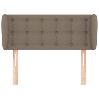 vidaXL Sänggavel med kanter taupe 103x23x78/88 cm tyg - Bild 3