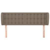 vidaXL Sänggavel med kanter taupe 147x23x78/88 cm tyg - Bild 3