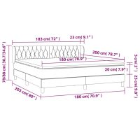 vidaXL Ramsäng med madrass blå 180x200 cm tyg - Bild 7