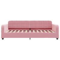 vidaXL Dagbädd med madrass rosa 90x200 cm sammet - Bild 4