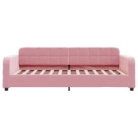 vidaXL Dagbädd med madrass rosa 100x200 cm sammet - Bild 4