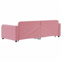 vidaXL Dagbädd utdragbar rosa 90x200 cm sammet - Bild 5