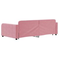 vidaXL Dagbädd utdragbar rosa 100x200 cm sammet - Bild 5