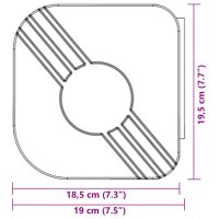 vidaXL Markis infällbar blå och vit 5x3 m tyg och aluminium - Bild 10