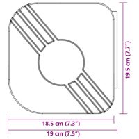 vidaXL Markis infällbar blå och vit 3,5x2,5 m tyg&aluminium - Bild 12