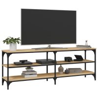 vidaXL Tv-bänk sonoma-ek 140x30x50 cm konstruerat trä - Bild 4