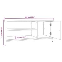 vidaXL Tv-bänk svart 100x40x45 cm konstruerat trä - Bild 10